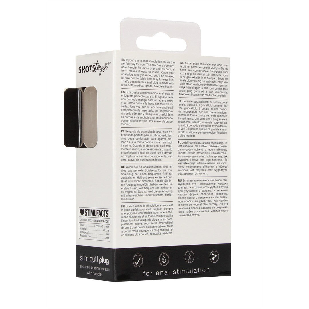 Slim Beginner Butt Plug Black – Shots Toys