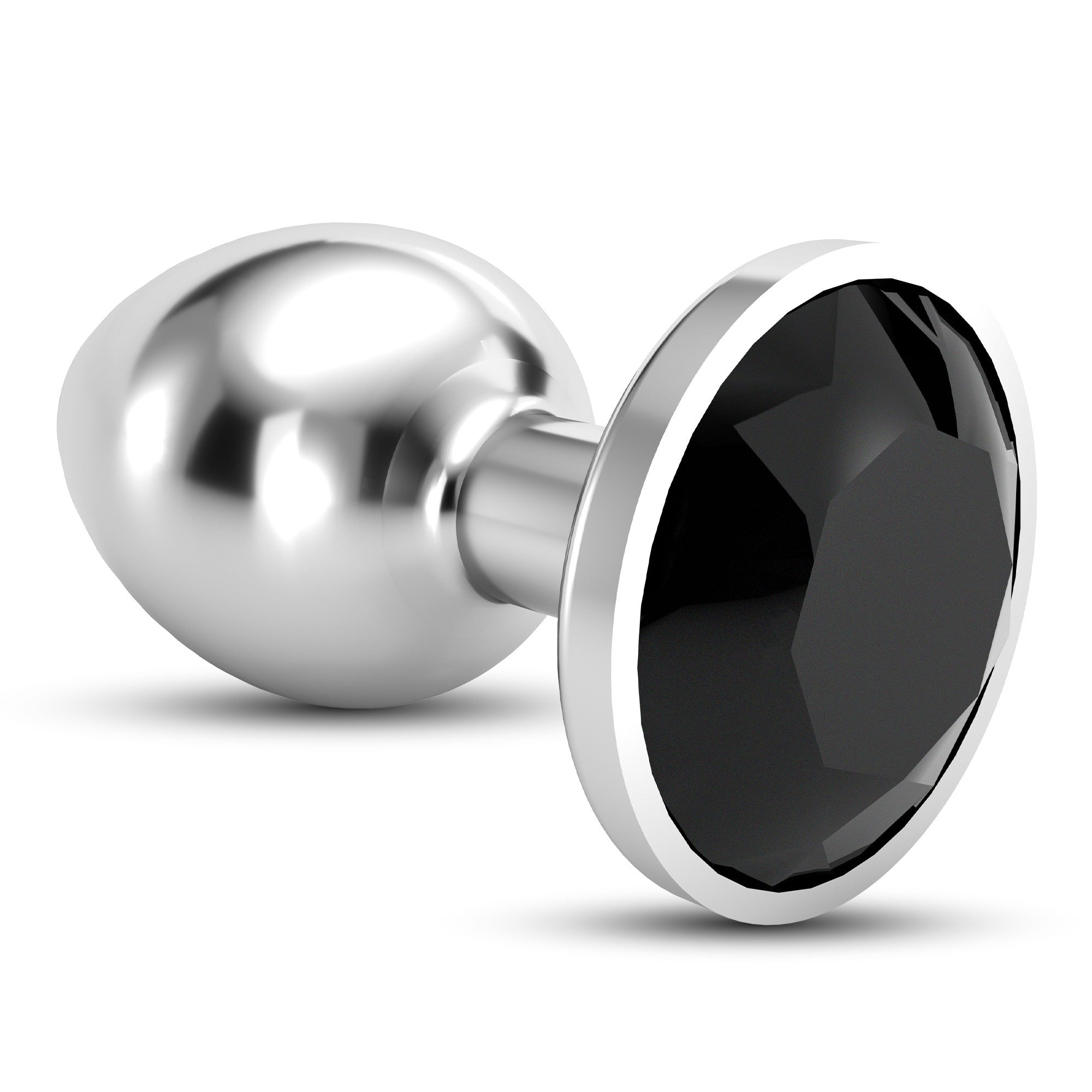 Anal Jewel Plug In Black - Crushious Bijou
