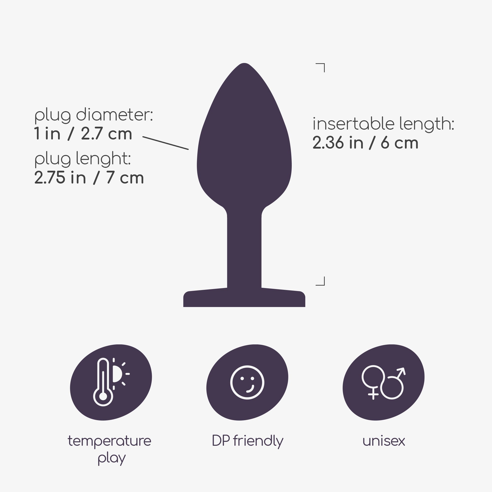 Anal Jewel Plug In Black - Crushious Bijou
