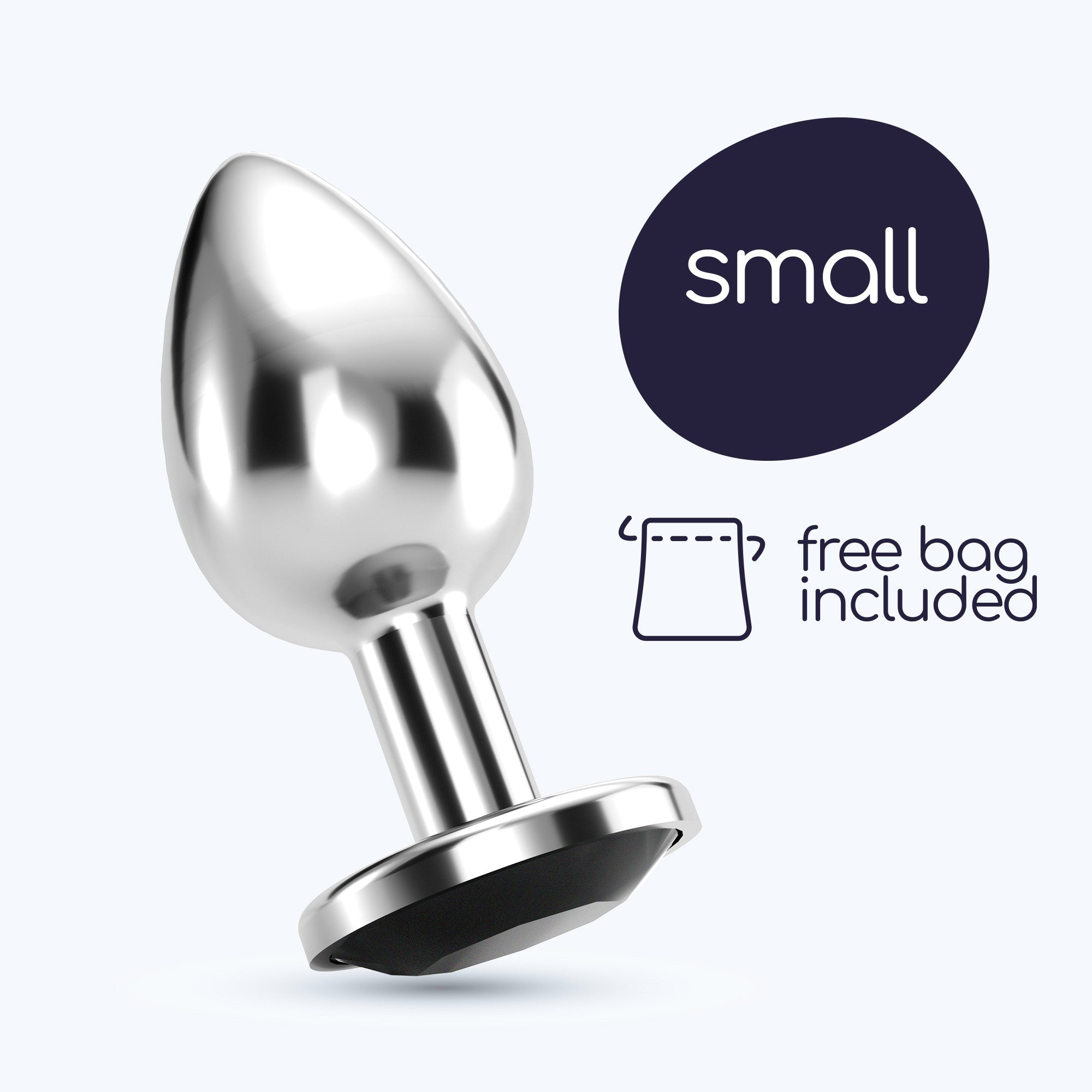 Anal Jewel Plug In Black - Crushious Bijou