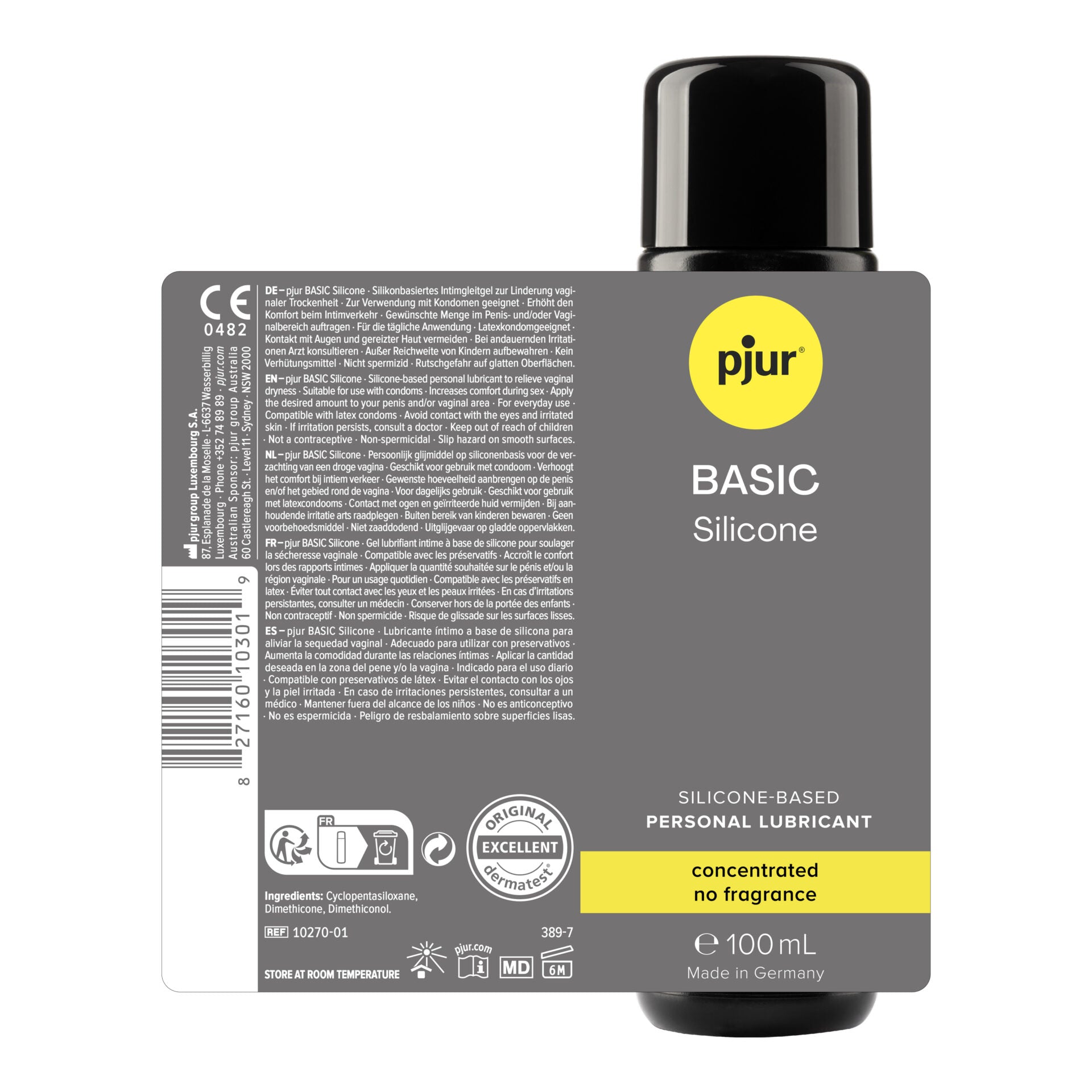 Basic Personal Silicone Based Lubricant 100 mL - PJUR