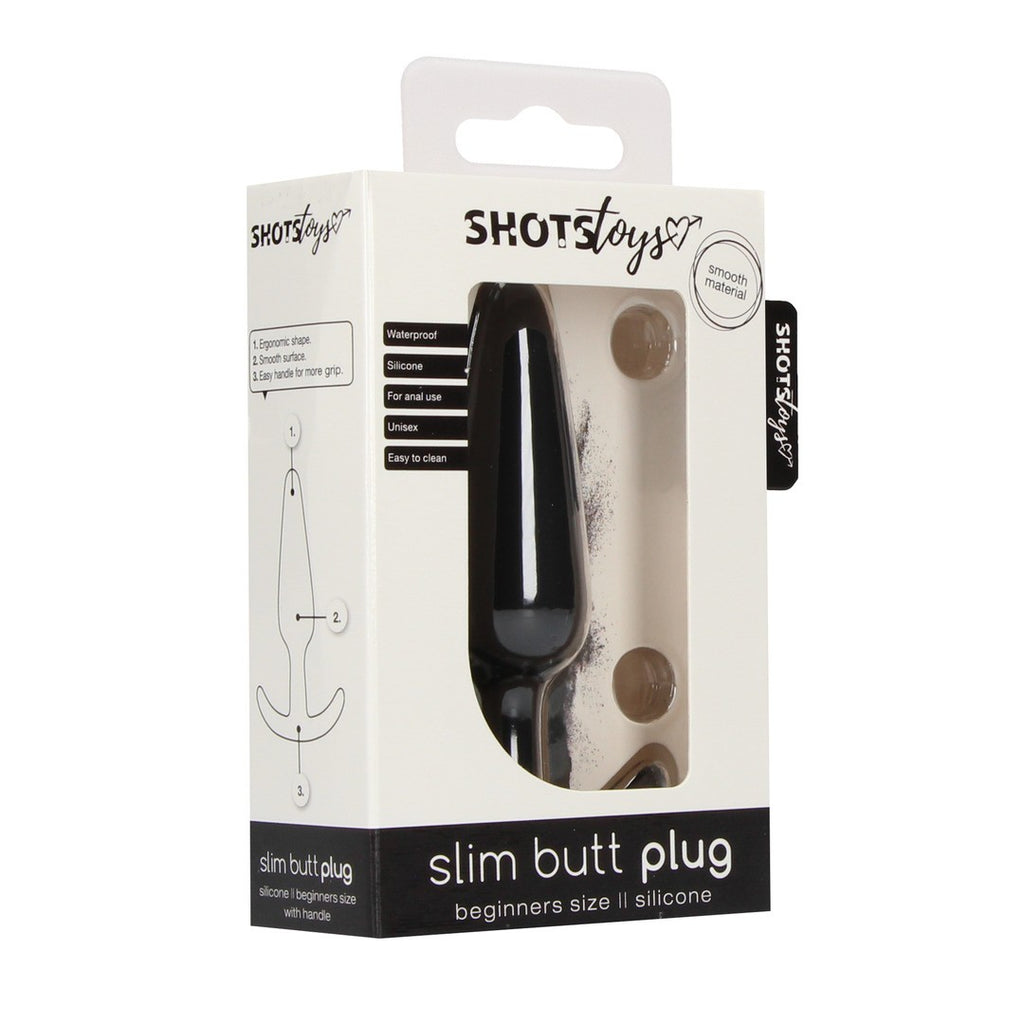 Slim Beginner Butt Plug Black – Shots Toys
