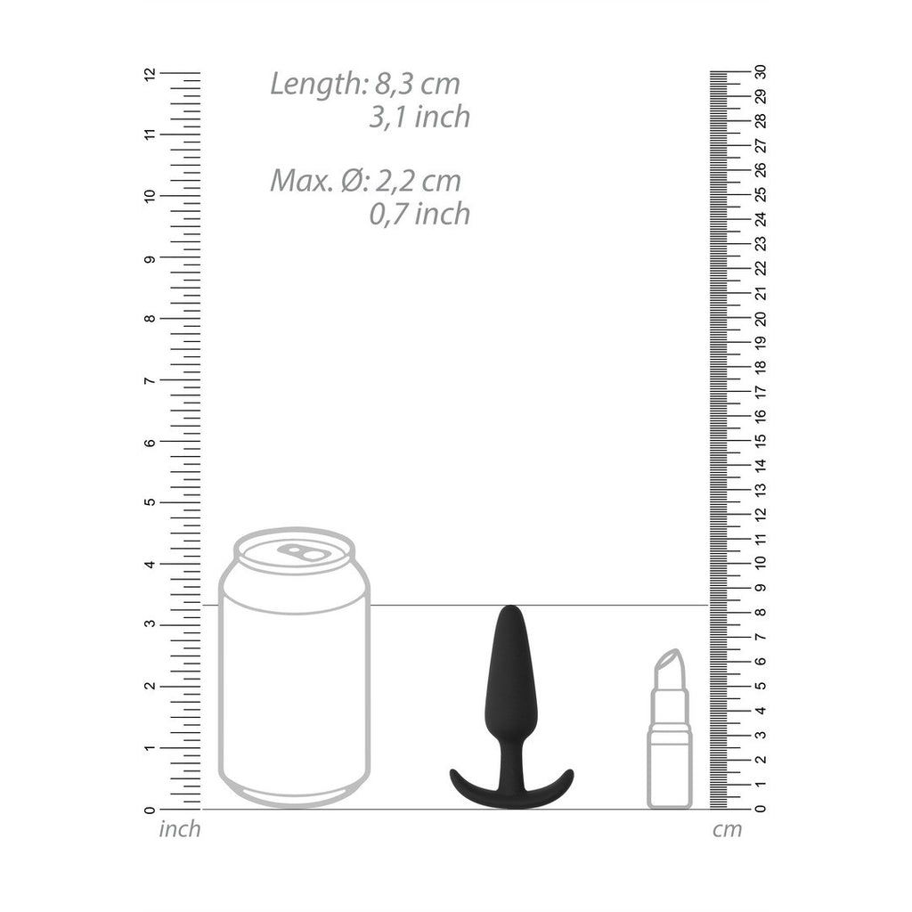Slim Beginner Butt Plug Black – Shots Toys