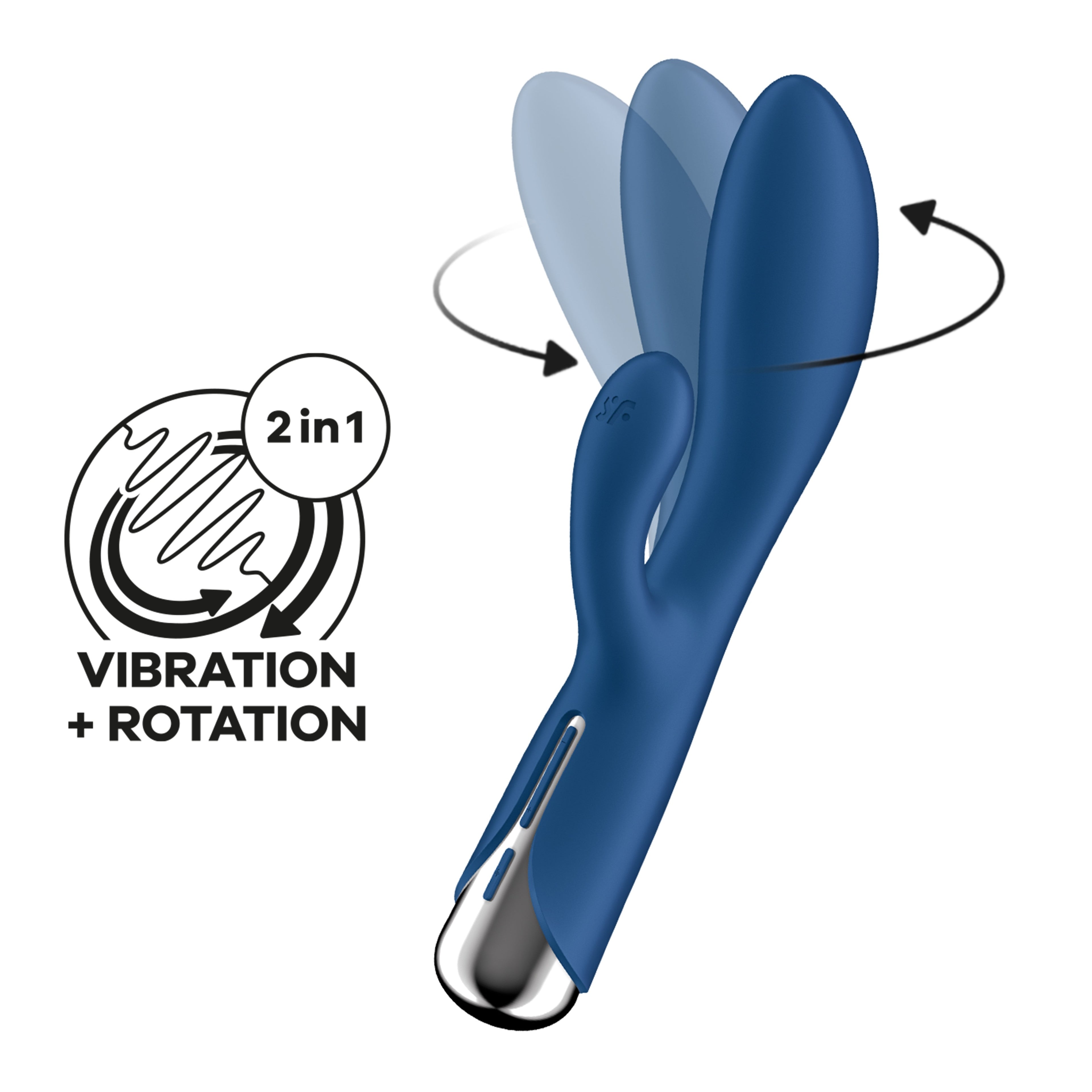 Vibrador Rabbit Giratorio 1 Azul – Satisfyer