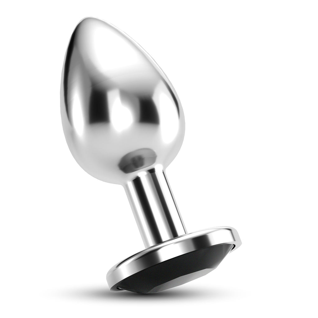 Anal Jewel Plug In Black - Crushious Bijou