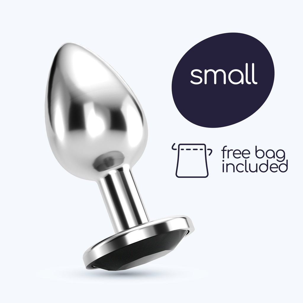 Anal Jewel Plug In Black - Crushious Bijou