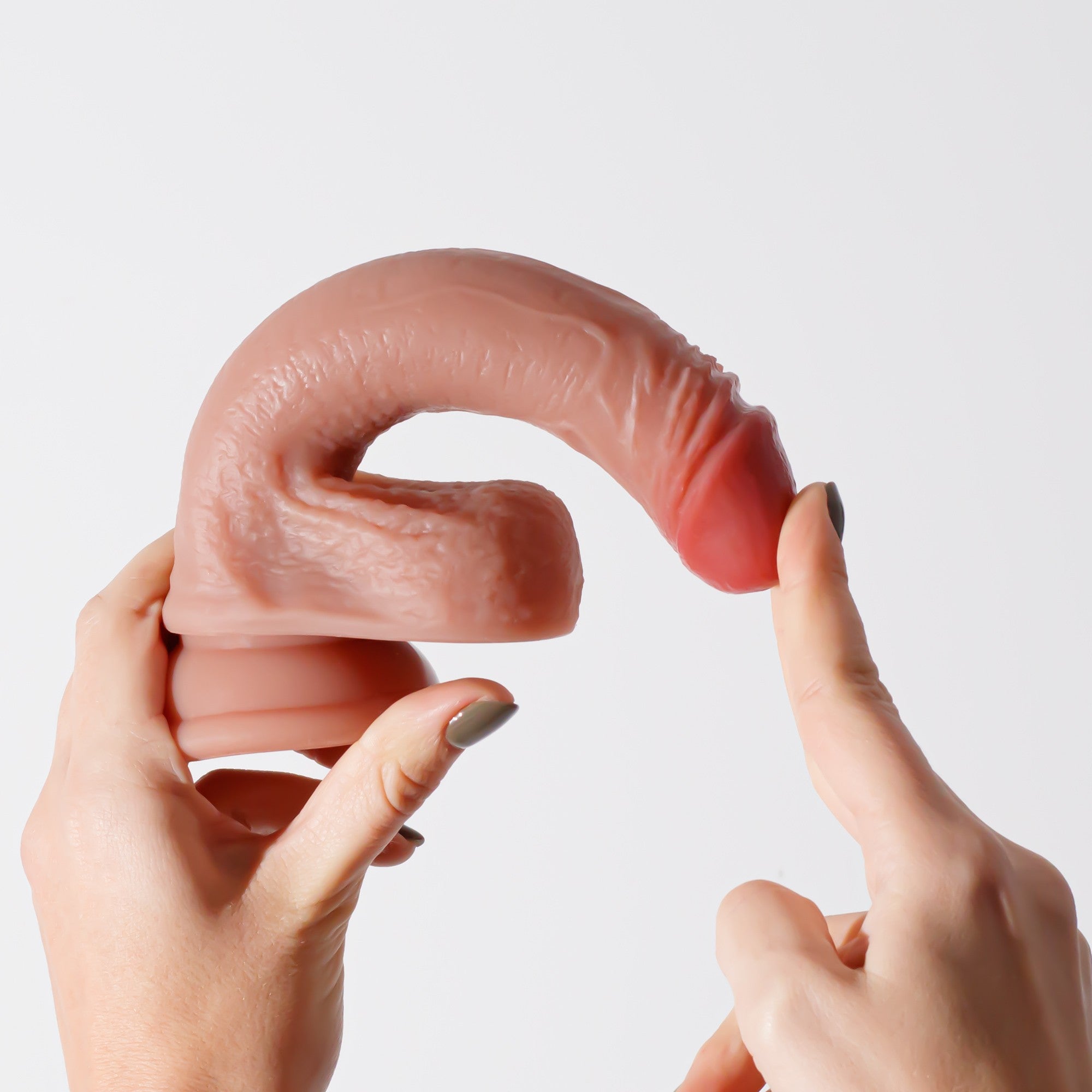 Dildo de Silicona Líquida Inviktus 7 Flesh – Crushious