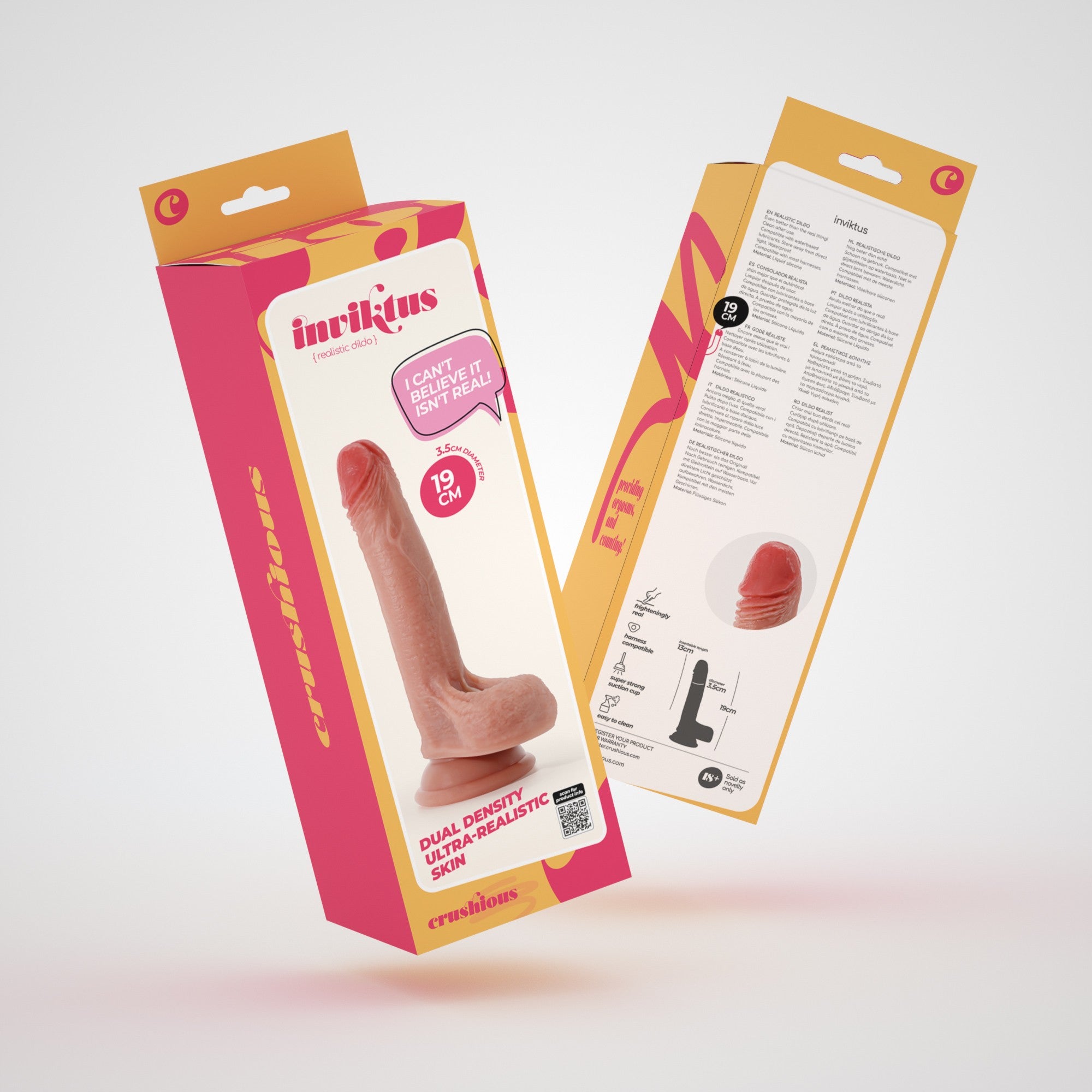 Dildo de Silicona Líquida Inviktus 7 Flesh – Crushious