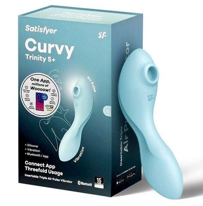 Vibrador Curvy Trinity 5 Azul – Satisfyer